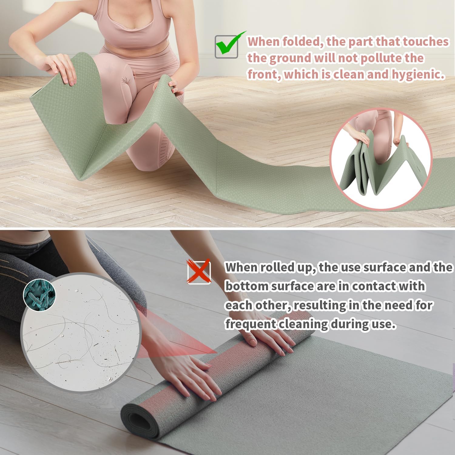 Tjock Fällbar Yogamatta - FlexiMat