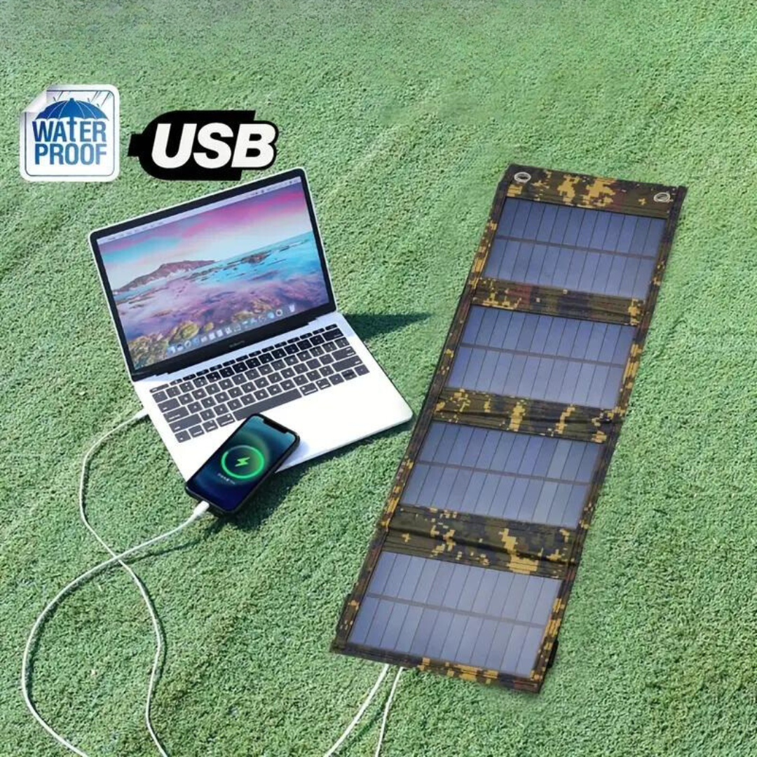 Fällbar Solenergi Power Bank - SolarMate