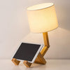 Modern Trä Bordslampa – Flexibel Design och Stämningsbelysning