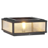 Modern LED Utomhus Stolplampa - Ribbat Glas