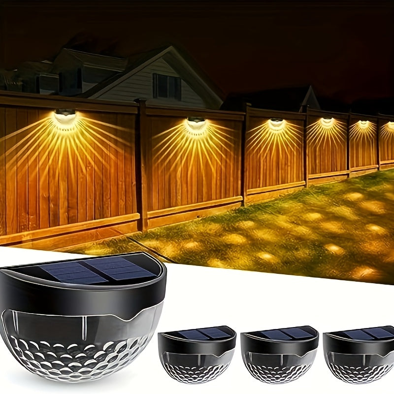 SolarGlow Halvrund LED-staketbelysning – Elegant och Hållbar