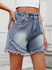 Punk Rock Denim Shorts – Slim och Trendig