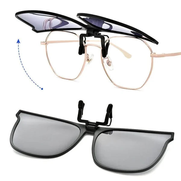 LuxGuard Polariserade Clip-On Solglasögon | Stilig UV400 & Bländskydd
