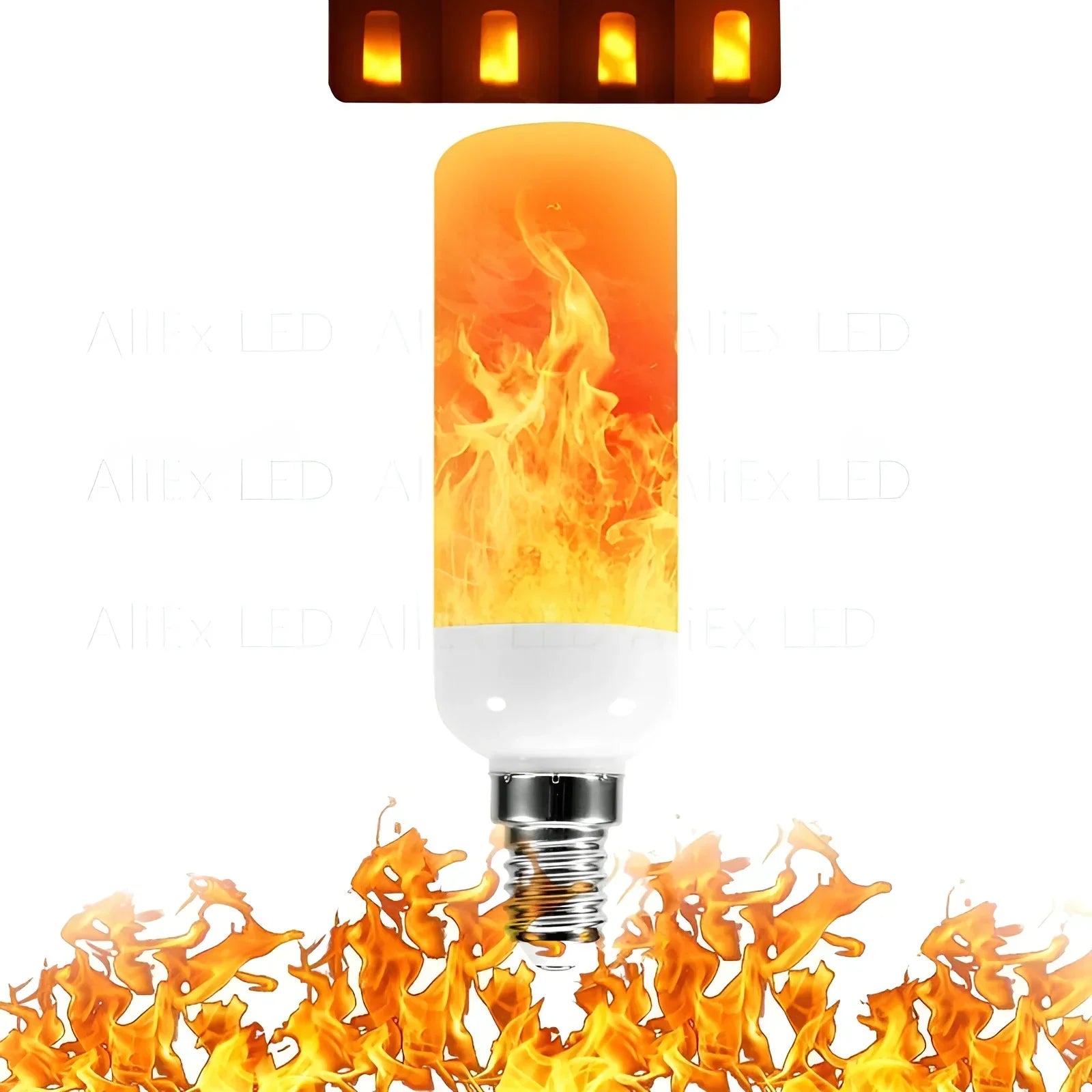 Flame Effect Lamp - 9W Simulerad Flamma Lampa