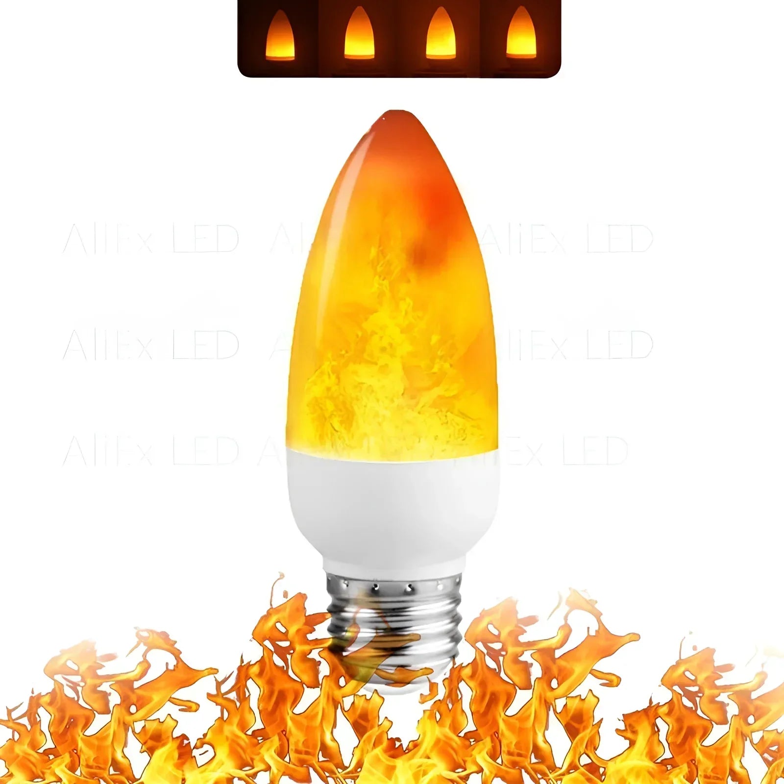 Flame Effect Lamp - 9W Simulerad Flamma Lampa