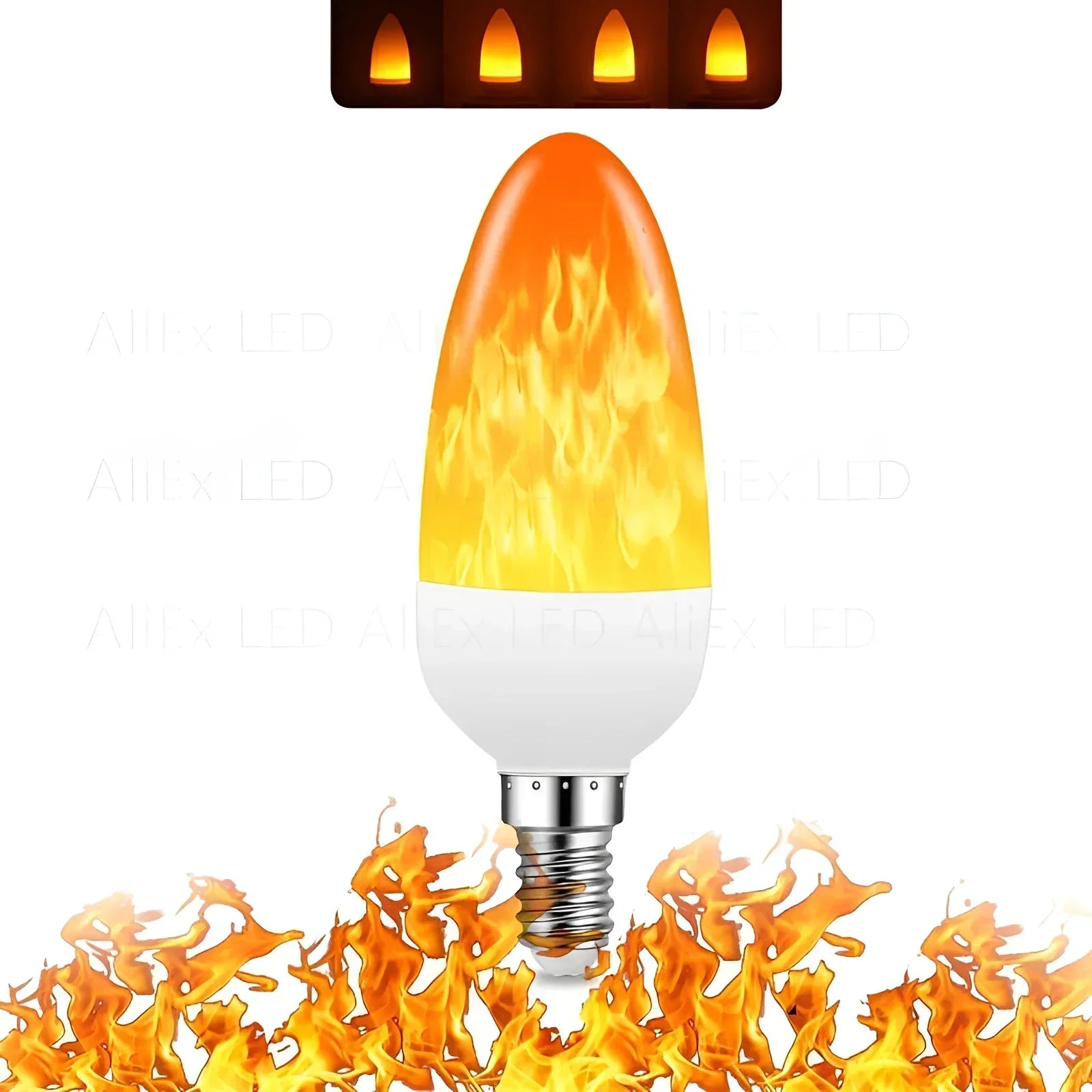 Flame Effect Lamp - 9W Simulerad Flamma Lampa