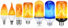 Flame Effect Lamp - 9W Simulerad Flamma Lampa