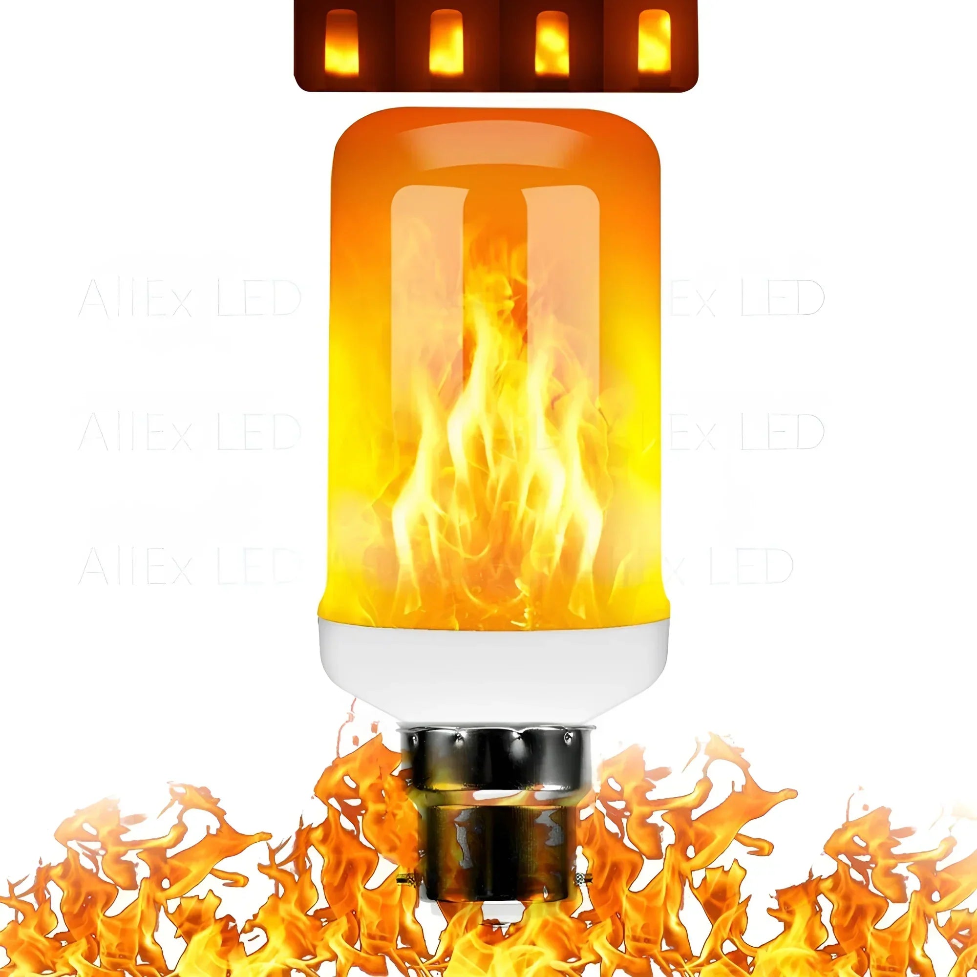Flame Effect Lamp - 9W Simulerad Flamma Lampa