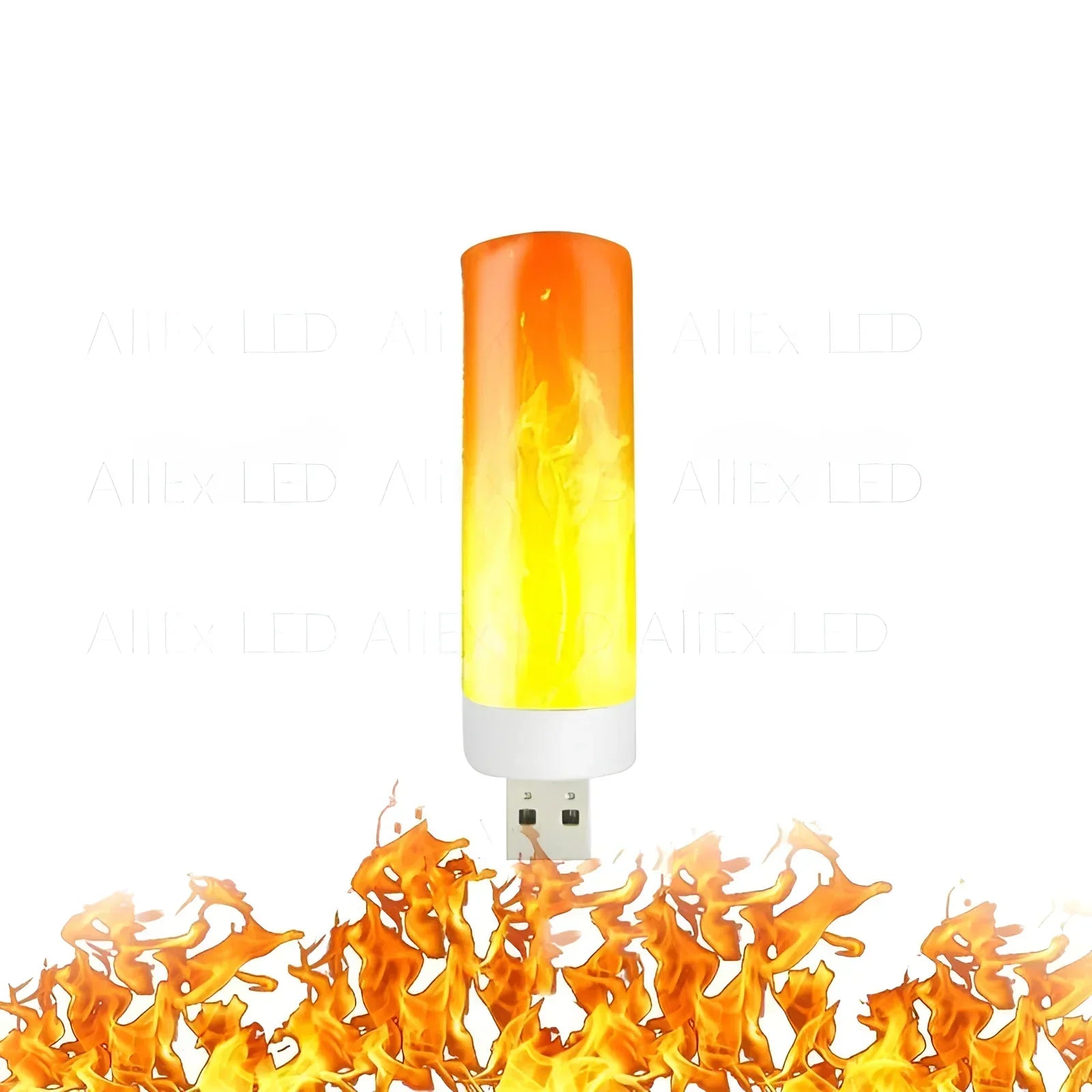 Flame Effect Lamp - 9W Simulerad Flamma Lampa