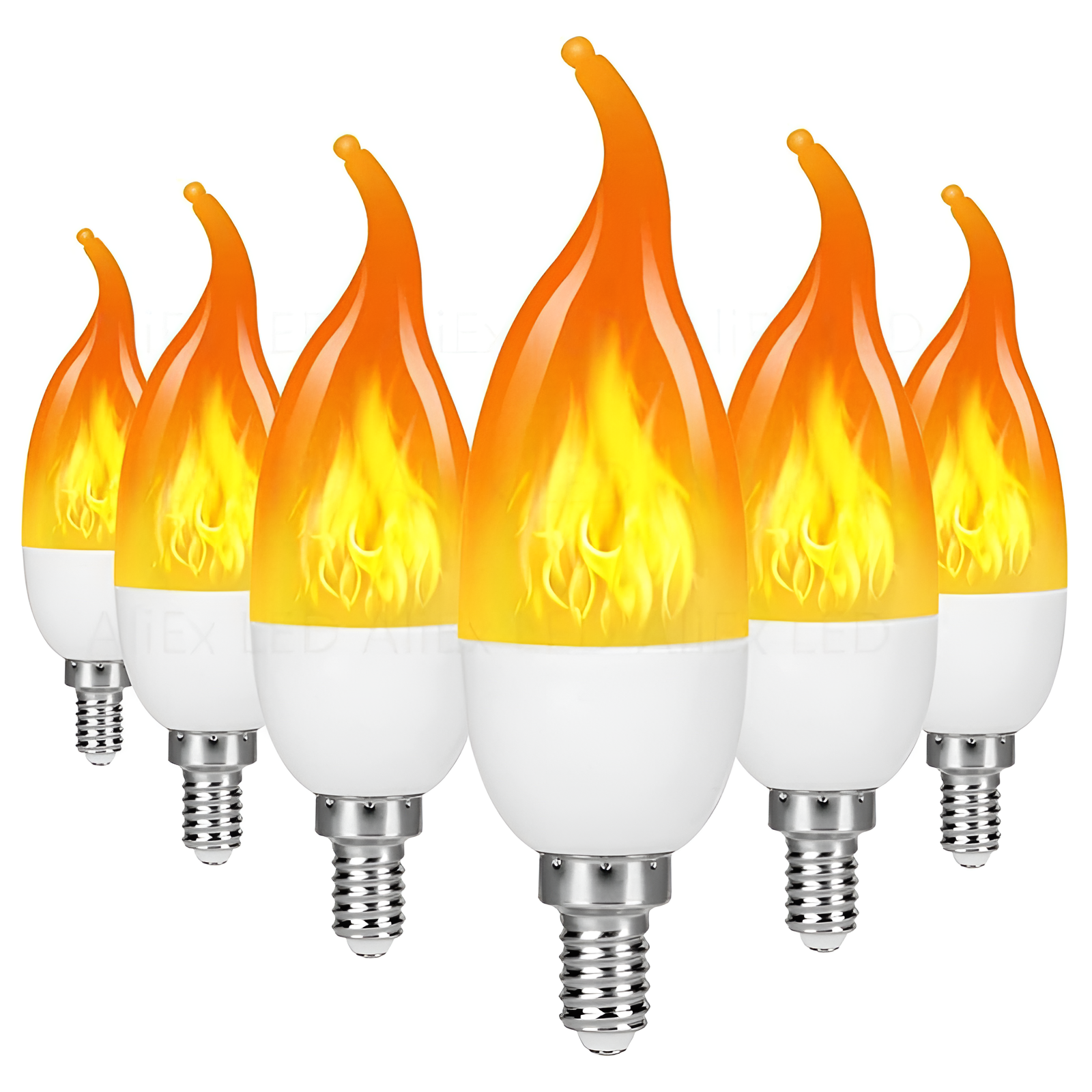 Flame Effect Lamp - 9W Simulerad Flamma Lampa