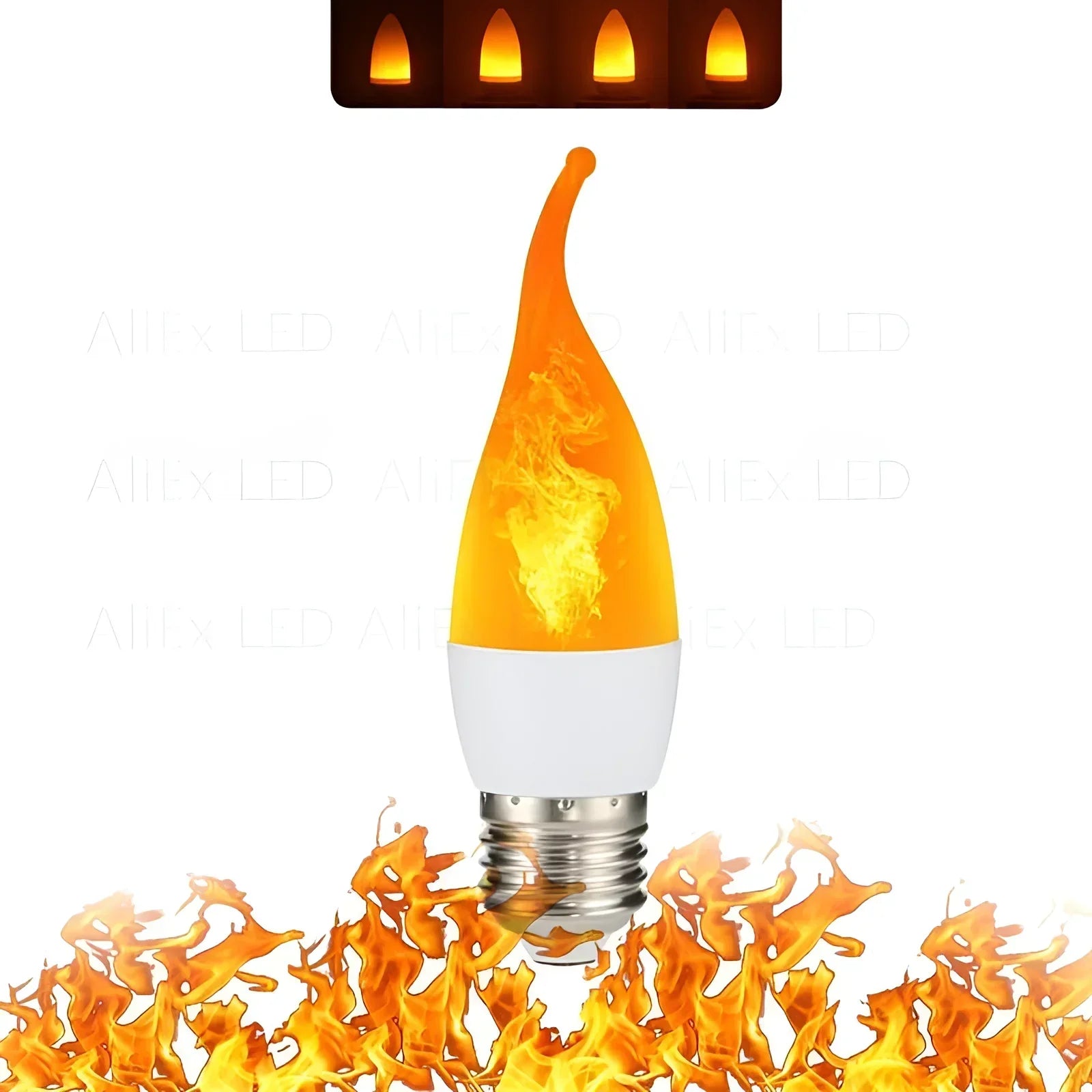 Flame Effect Lamp - 9W Simulerad Flamma Lampa