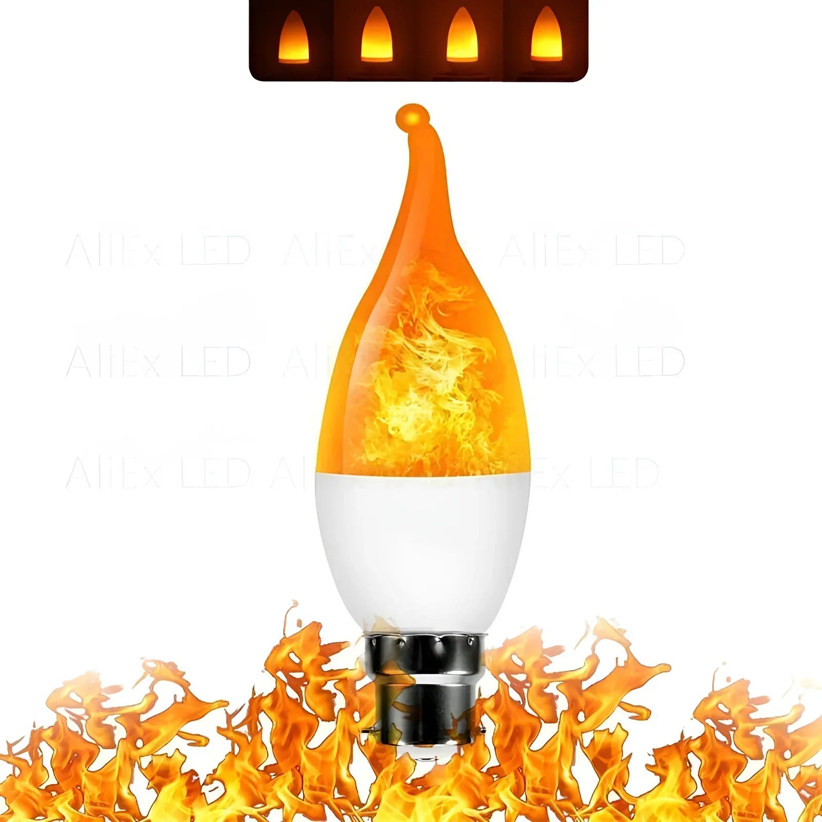 Flame Effect Lamp - 9W Simulerad Flamma Lampa