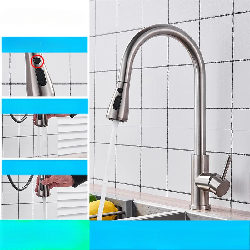Flexibel Kökshandfat med Nickelfinish