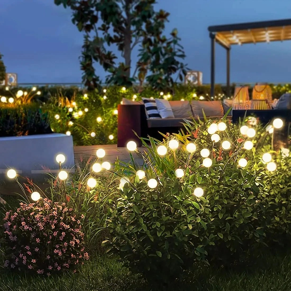 Solarkycklingbelysning | Flexibla LED Eldflugeeffekt
