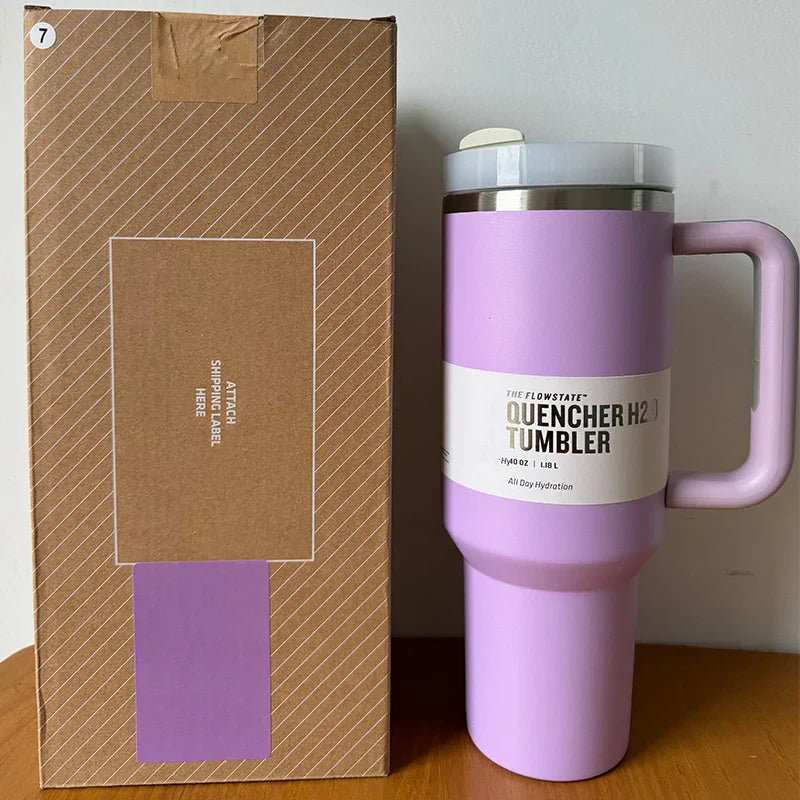Vakuumisolerad Kopp med Lock och Sugrör – ThermoTumbler
