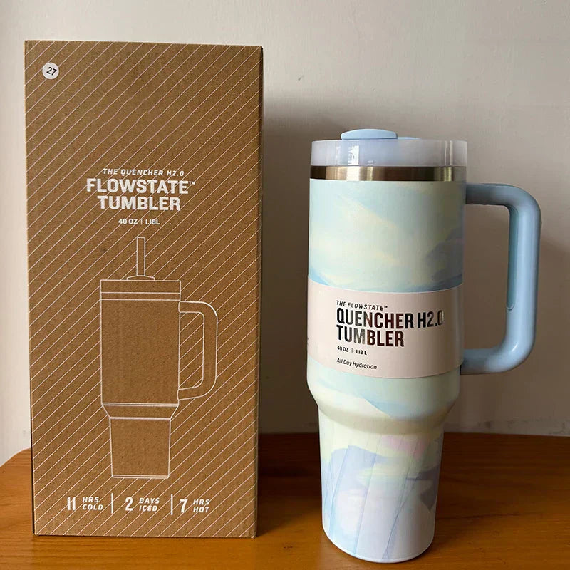 Vakuumisolerad Kopp med Lock och Sugrör – ThermoTumbler