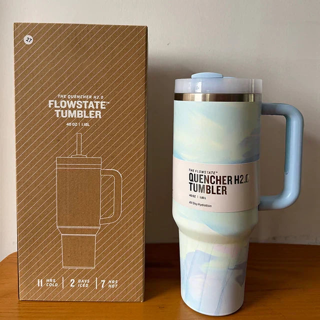 Vakuumisolerad Kopp med Lock och Sugrör – ThermoTumbler