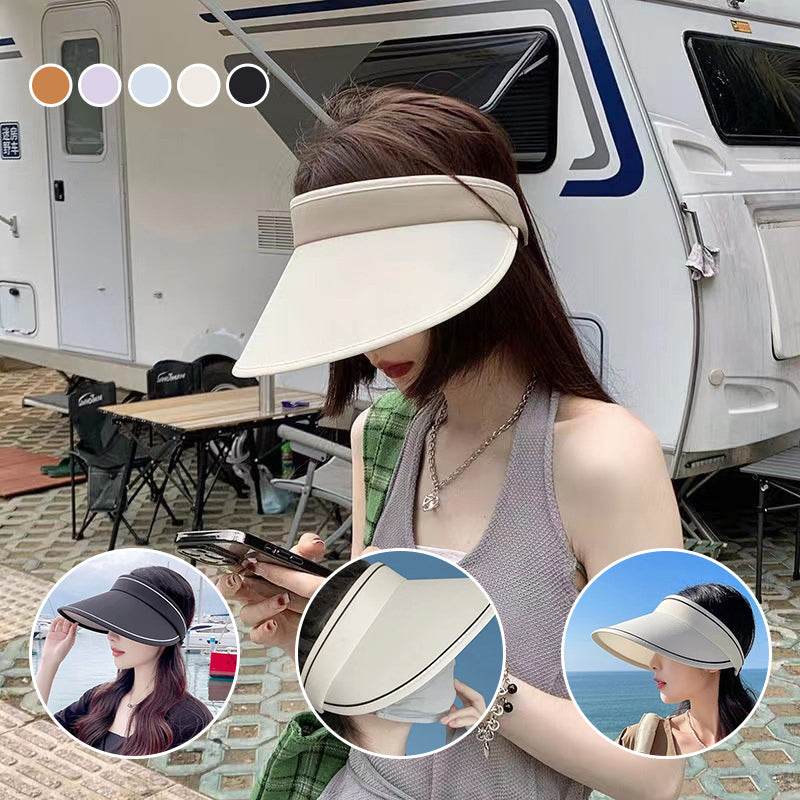 Trendig Uppvikbar Solhatt med Extra Skydd – FoldSun Pro