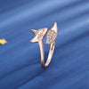 Rosa-Silver Räv Ring - Finn (Köp 1 Få 1 GRATIS)