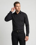 Arvani Elastisk Stretch Business Skjorta