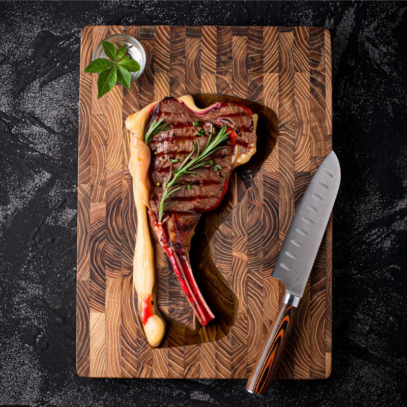 Luxe Tjock Teakträ Skärbräda - ChefTeak