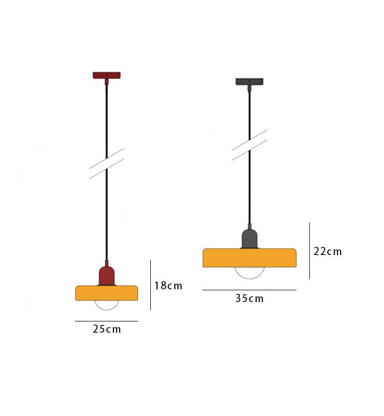 Geometrisk Bauhaus Taklampa i Glas