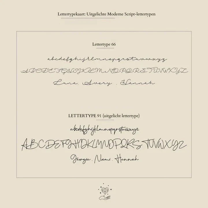 Handskriven Namnsmycke - Personlig