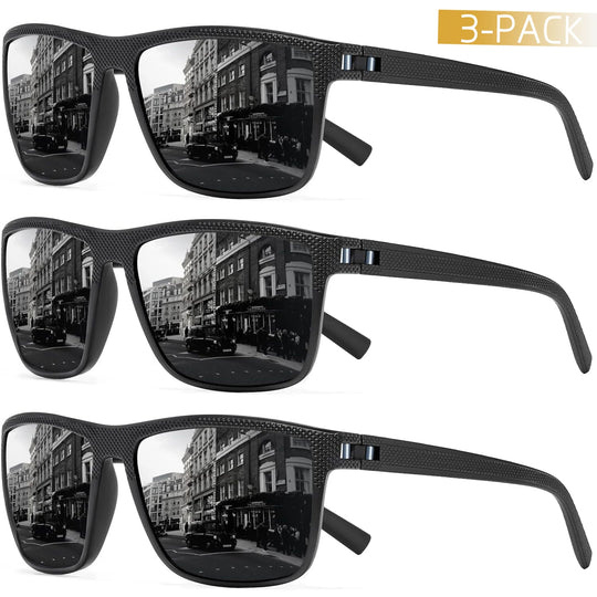 Polariserade Solglasögon 3-Pack | UV-skydd