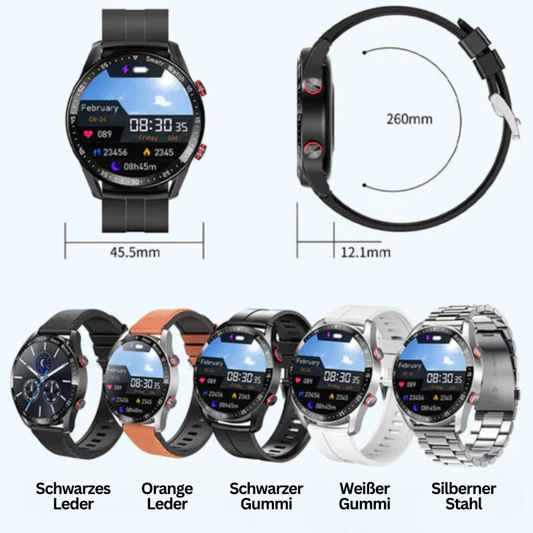 Multifunktionell Smartwatch - HealthSync Pro