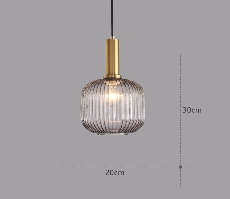 Retro Glas Pendellampa – ColorVibe
