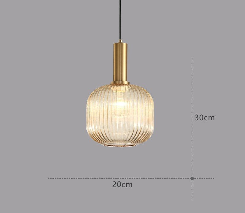 Retro Glas Pendellampa – ColorVibe