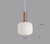 Retro Glas Pendellampa – ColorVibe