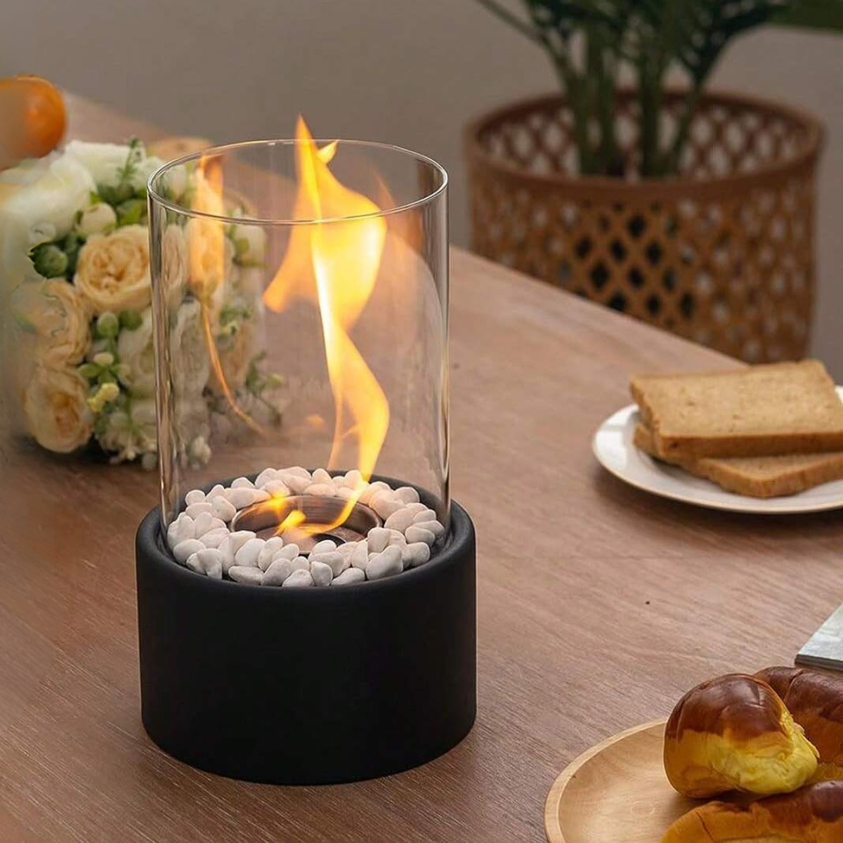 Klassisk Oljelampa med Öppen Flamma - Lumora