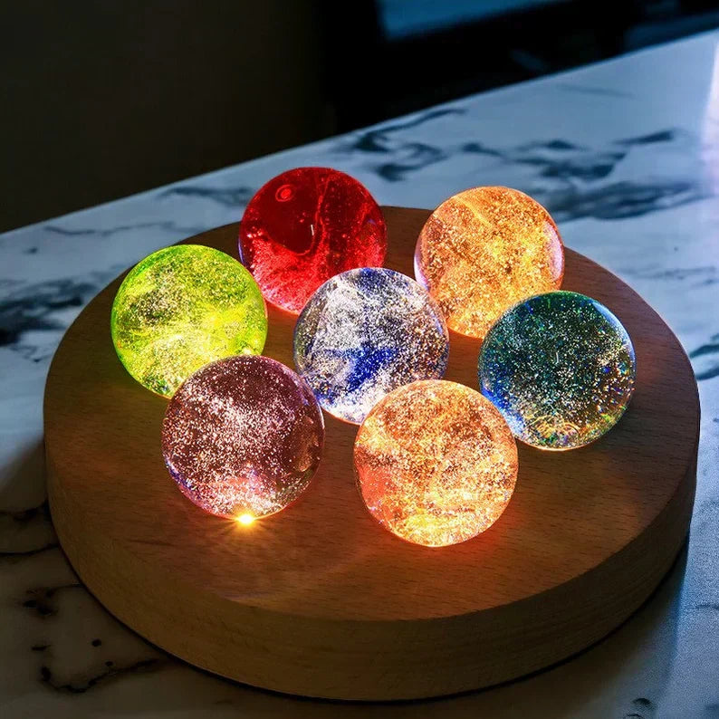 Glödande Kosmiska Kristaller - AstroGlow Orbs