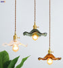 Nordisk Design LED Hänglampa | Färgglad Glas- och Kopparbelysning för Sovrum, Vardagsrum & Barer