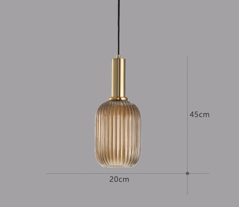 Retro Glas Pendellampa – ColorVibe