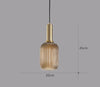Retro Glas Pendellampa – ColorVibe