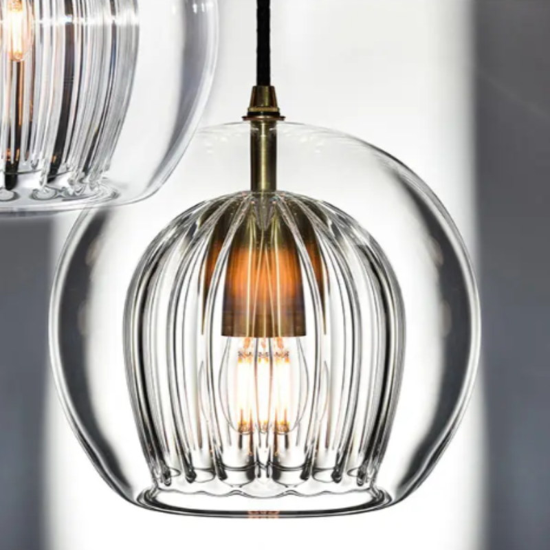 Modern Aluminium Glaspendellampa – LumaLite