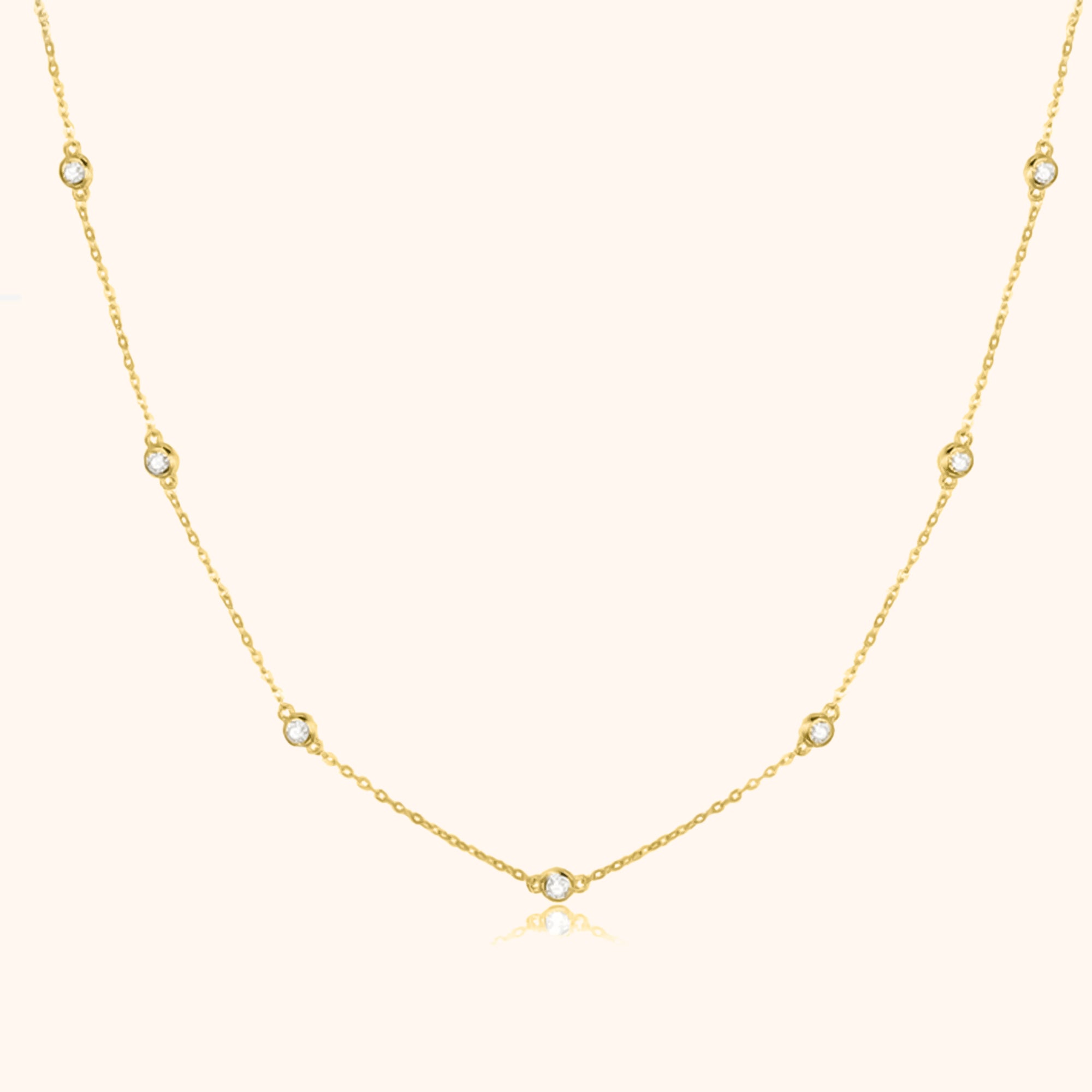 Stilig Zirkoniahalsband – Elara