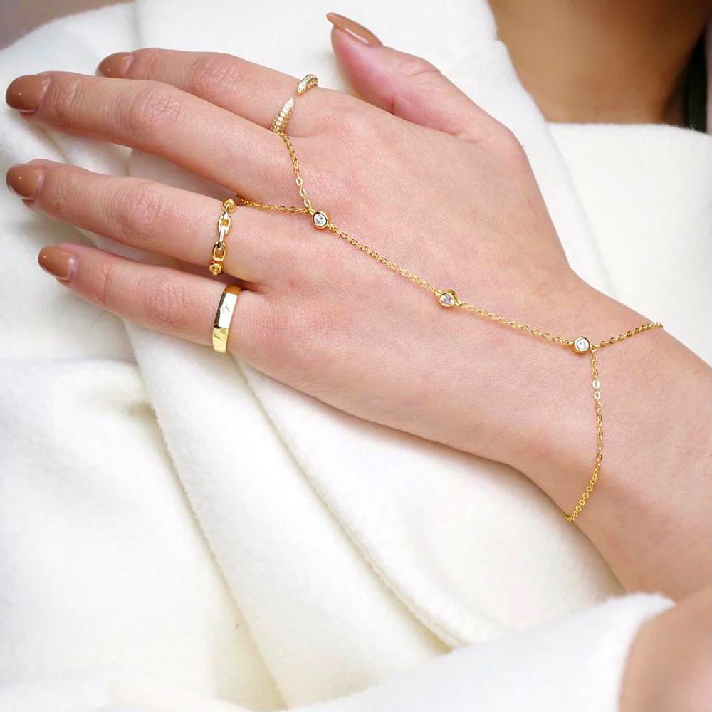 Kedjearmband | Palmring Kristallarmband
