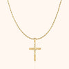 Herrhalsband med kors - Salvator
