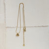 Guldbelagd Kammussla Blomma Halsband – Lila