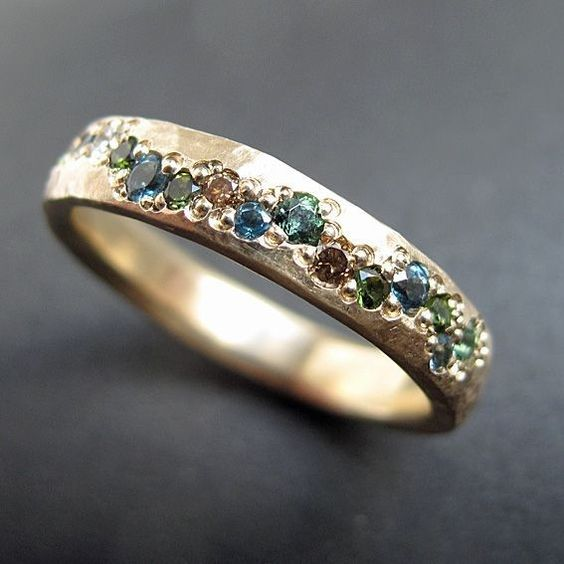 Vintage Guld Färgglad Ring – Lysanne