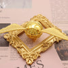 Golden Wing Orb Ring Box – Lyxig Bärbar Smyckeslåda