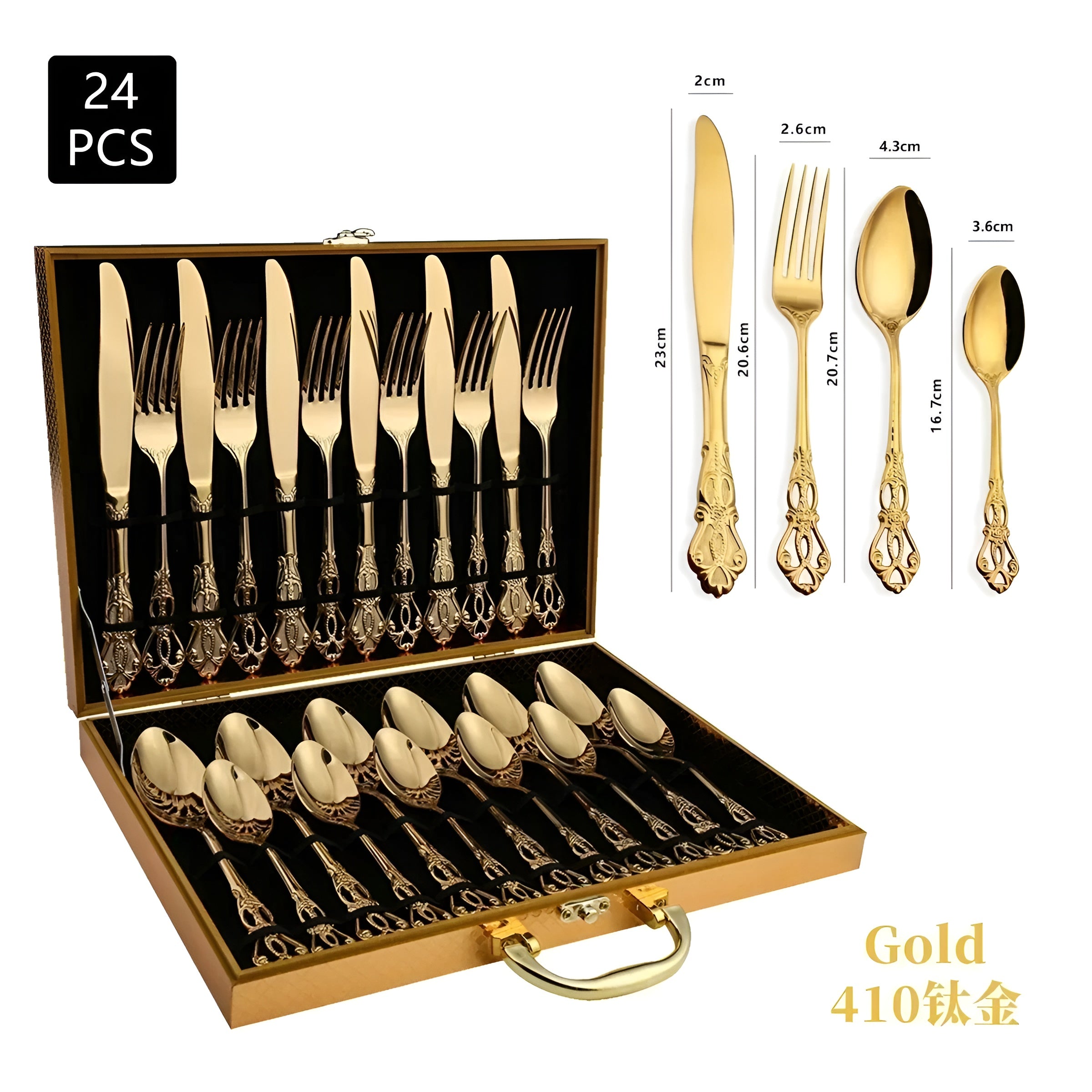 Lyxigt 24-delars Bestickset – RoyalCutlery