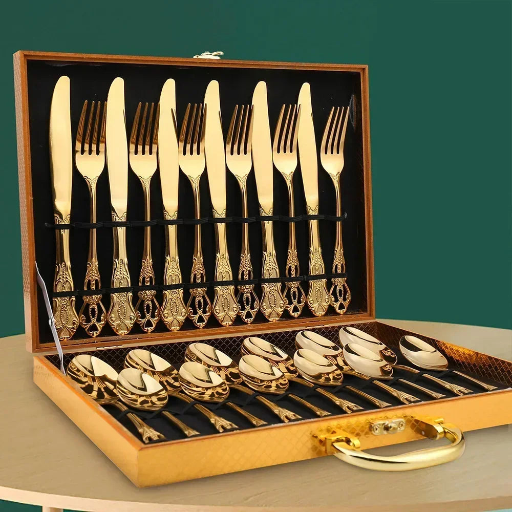 Lyxigt 24-delars Bestickset – RoyalCutlery