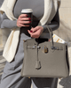 Höststylish läderhandväska – Liana