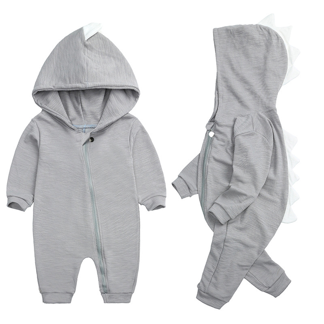 Höstlig Babybody med Dinosauriehuva – Höstmagi DinoDream Body
