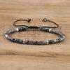 Flätad Armband med 2.4 mm Naturstenpärlor – Seraphina