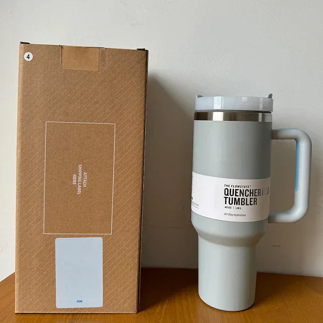 Vakuumisolerad Kopp med Lock och Sugrör – ThermoTumbler